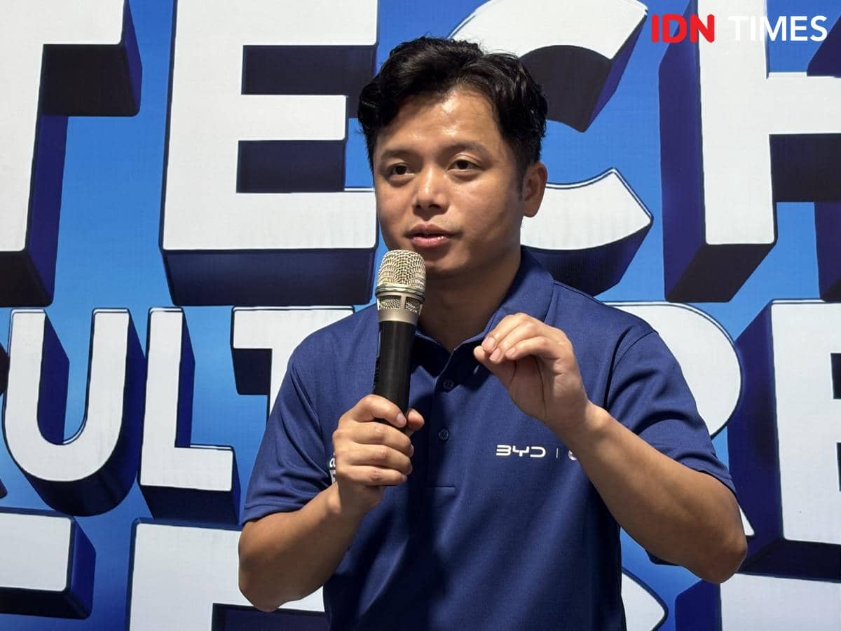 Presiden Direktur PT BYD Motor Indonesia, Eagle Zhao. (IDN Times/Dhana Kencana)