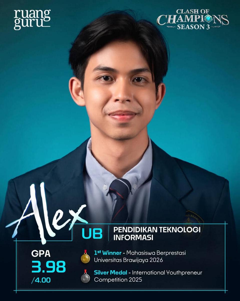 Alex, peserta Clash of Champions Season 3 Batch 2