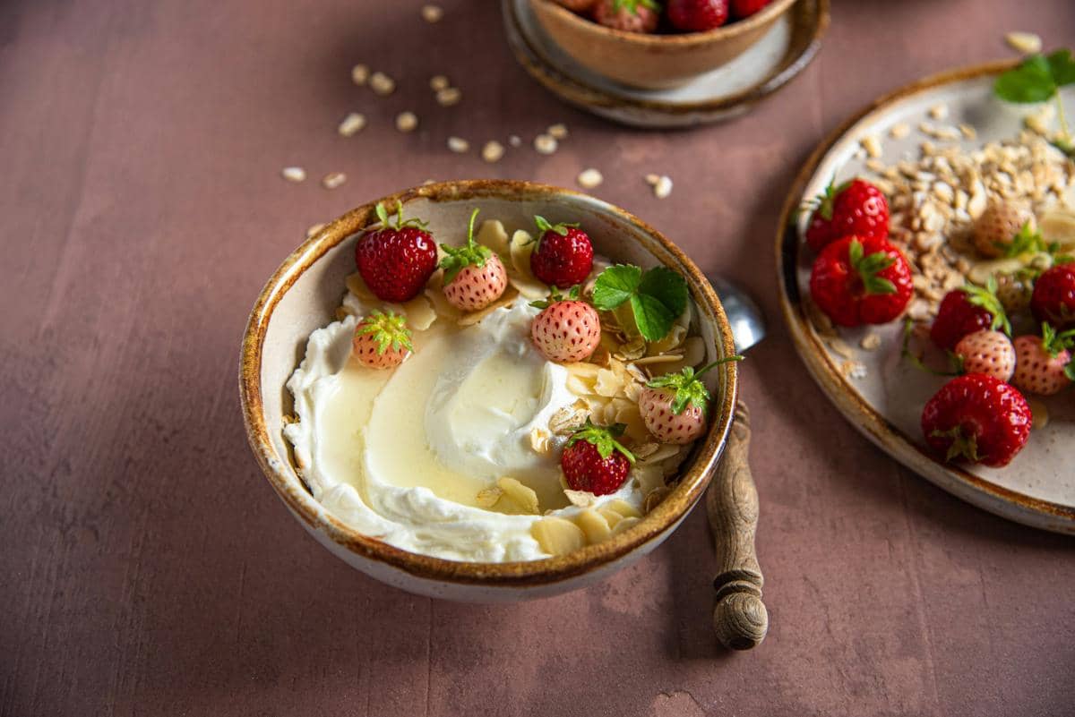 ilustrasi yogurt dan muesli