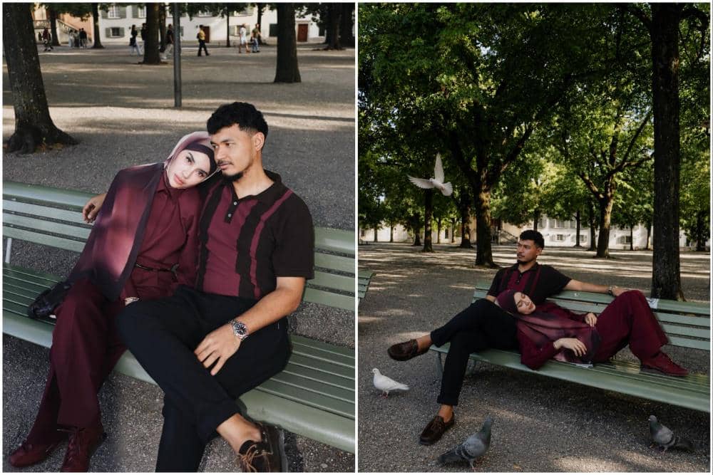 10 Potret Emy Aghnia dan Suami Jalan-jalan di Zurich, Romantis!