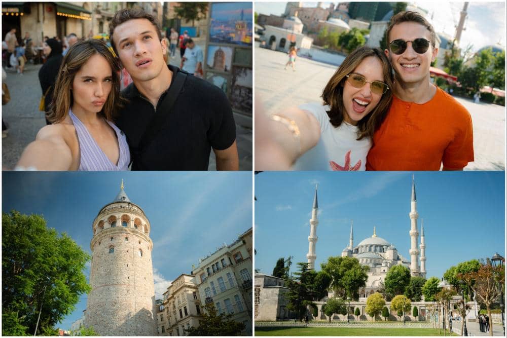 8 Potret Cinta Laura dan Arya Vasco Liburan di Istanbul, Romantis!
