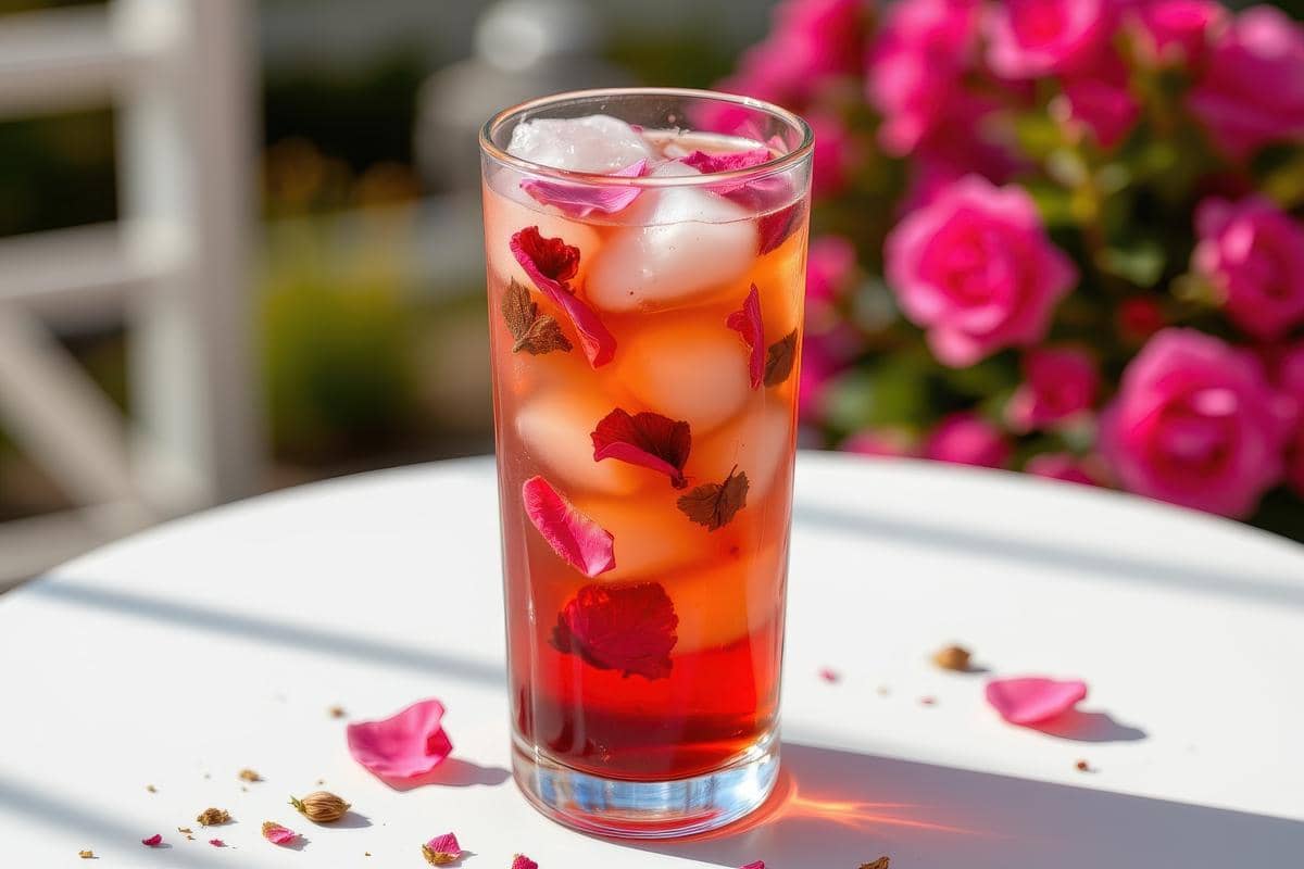 ilustrasi romantic cold brew tea