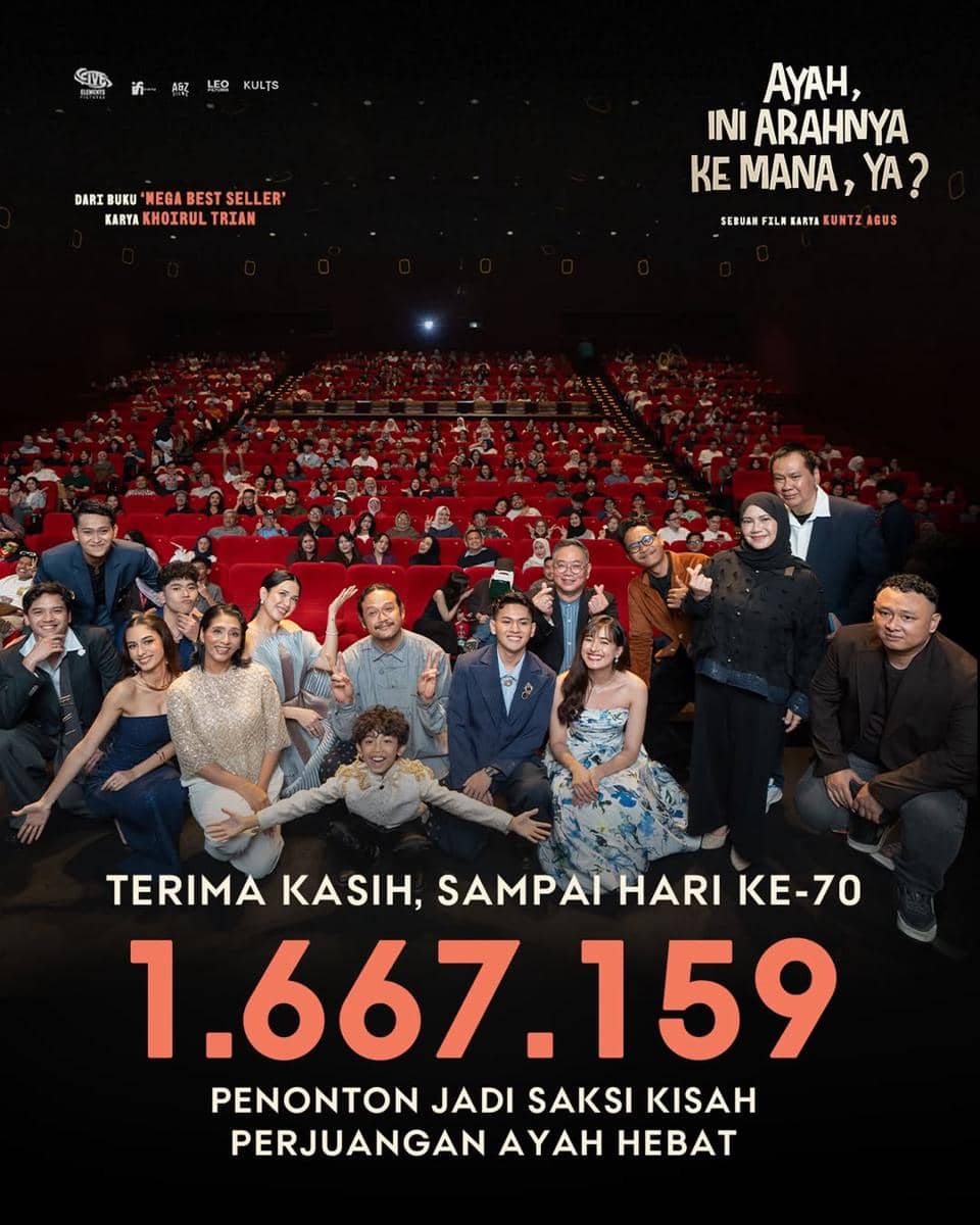 Film Ayah, Ini Arahnya Ke Mana, Ya? pamit dari bioskop