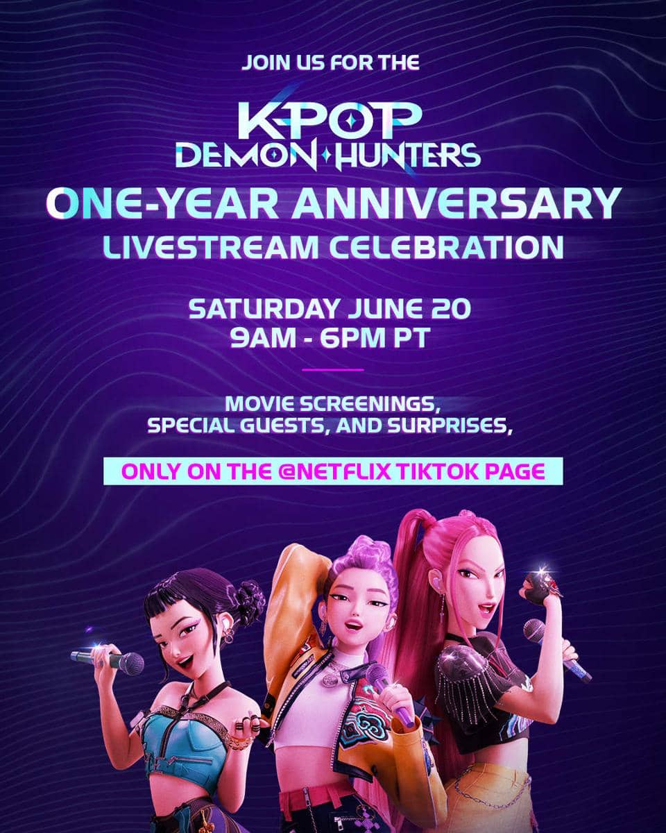 KPop Demon Hunters One-Year Anniversary Livestream Celebration