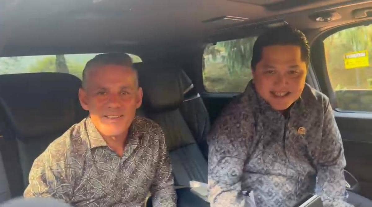 Menteri Pemuda dan Olahraga (Menpora), Erick Thohir dan pelatih Timnas Indonesia, John Herdman (Istimewa)