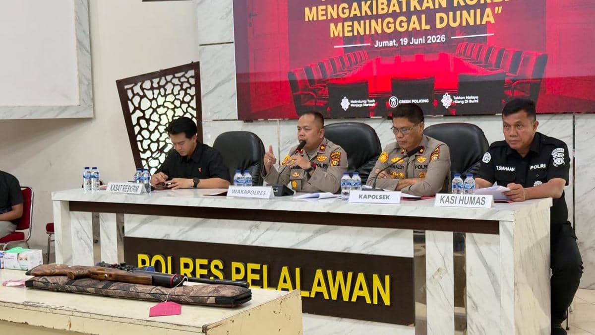 Polres Pelalawan Bekuk Perampok Sadis yang Tikam Kasir Puluhan Kali