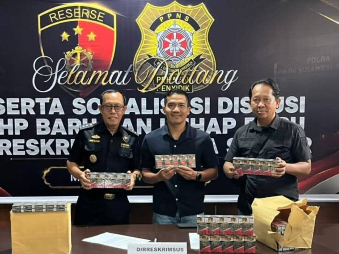 Polda Sulbar Gerebek Gudang Rokok ILegal di Polman, Puluhan Dus Disita