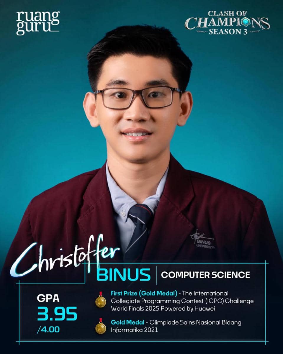 Christoffer, peserta Clash of Champions Season 3 Batch 3