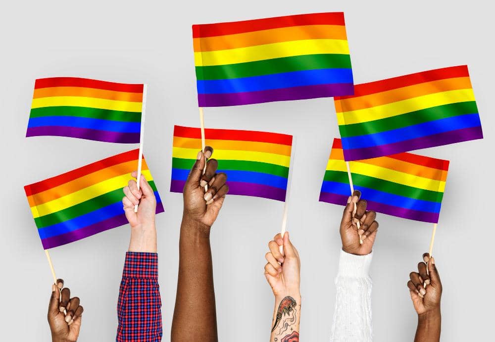 Ilustrasi bendera LGBT