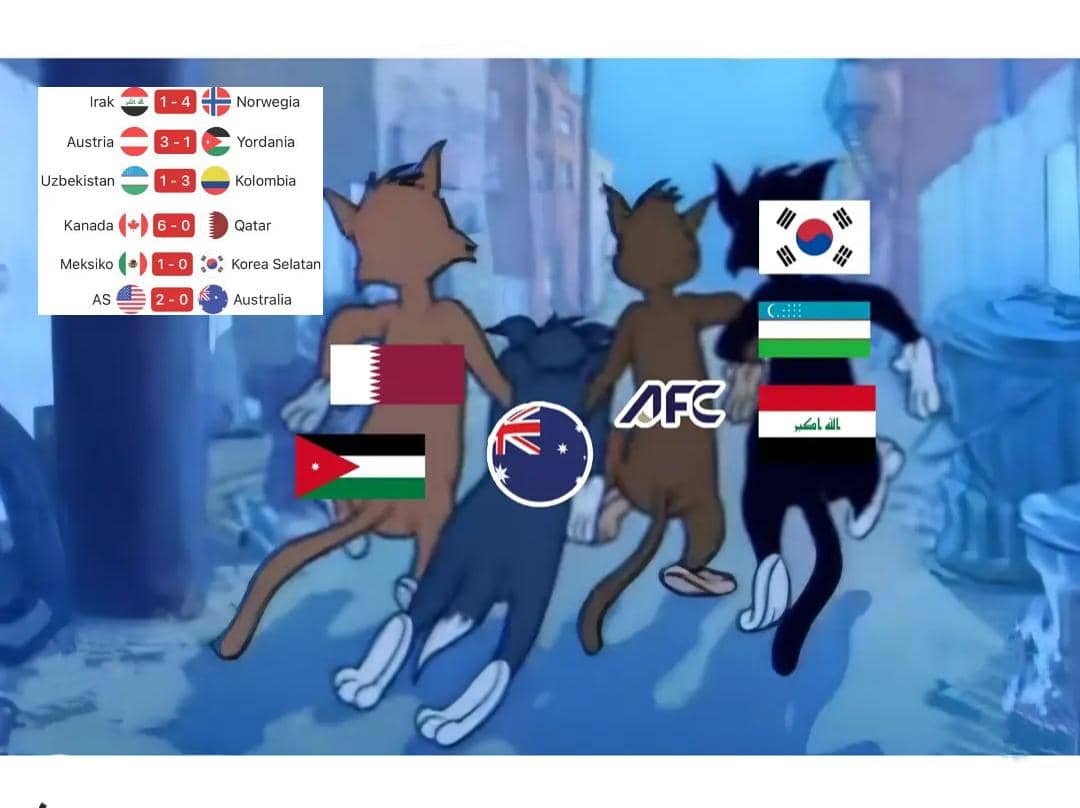 8 Meme Australia Dibekuk Amerika dengan Skor 0-2, Suruh Balik ke AFC?