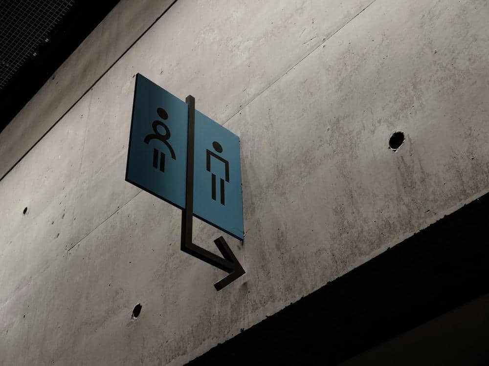 Papan tanda toilet