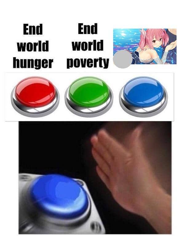 meme anime tentang tombol