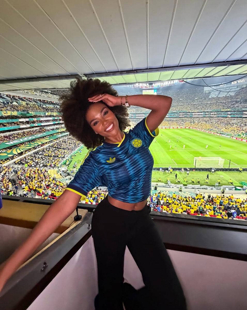 Potret Beauty Queen di Laga Kolombia vs Uzbekistan Piala Dunia 2026
