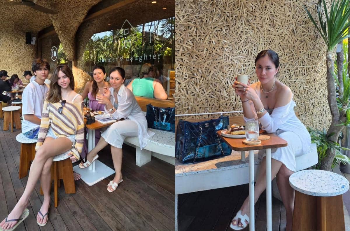 7 Potret Wulan Guritno dan Anak-anaknya Liburan ke Bali
