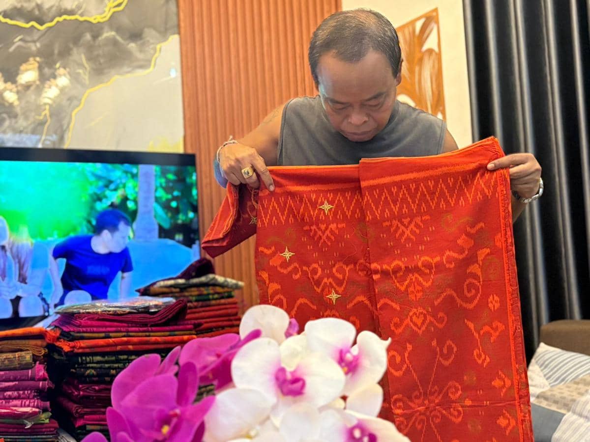 Kain tenun tradisional Bali. (Dok. BRI Denpasar)