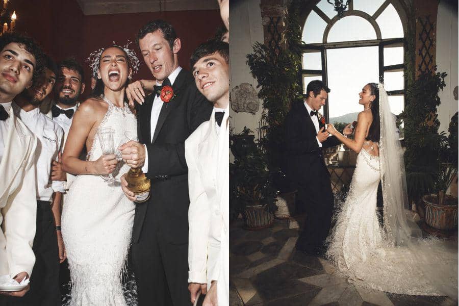 Gaya Busana dan Makeup Dua Lipa di Pernikahannya, bak Royal Wedding!