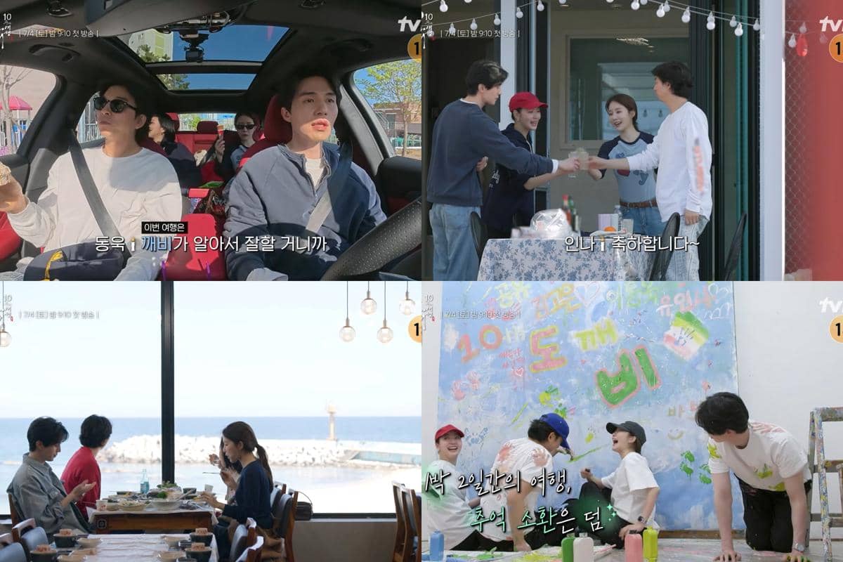 Kim Go Eun, Gong Yoo, Lee Dong Wook, dan Yoo In Na di Goblin 10th Anniversary Trip