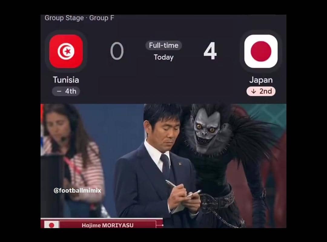 8 Meme Jepang Tekuk Tunisia, Wakili Asia Siap Melaju ke Babak 32 Besar