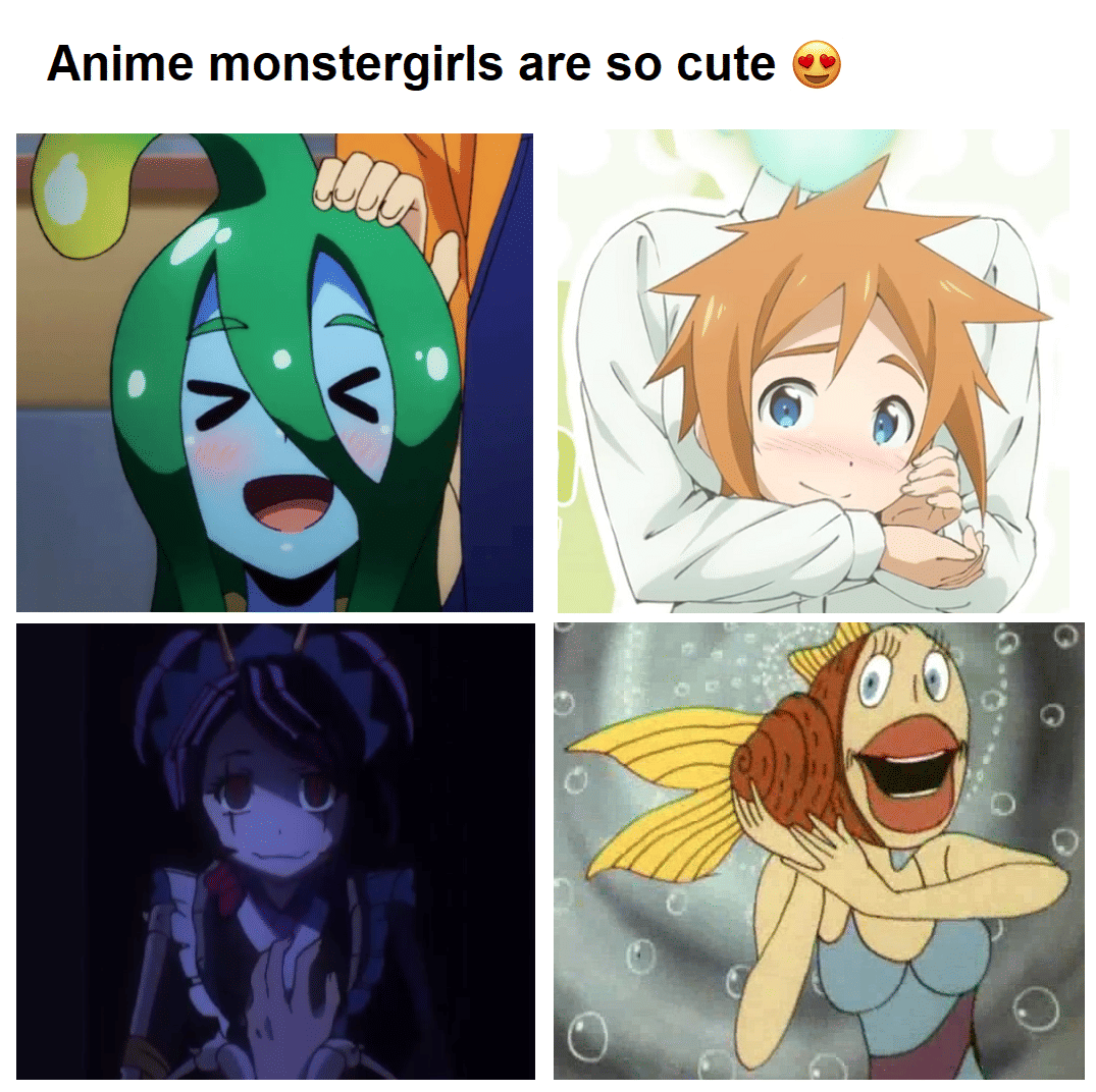 meme cewek monster dalam anime