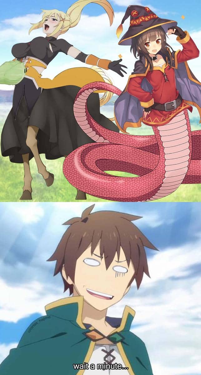 meme cewek monster dalam anime
