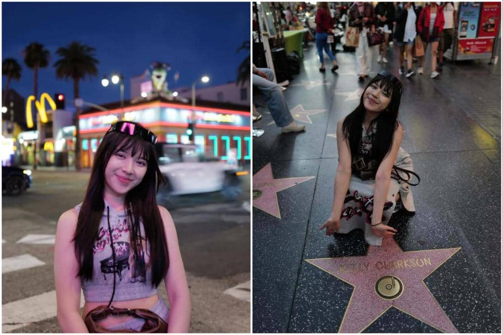 10 Potret Tiara Andini Jalan-jalan di Hollywood Boulevard, Los Angeles