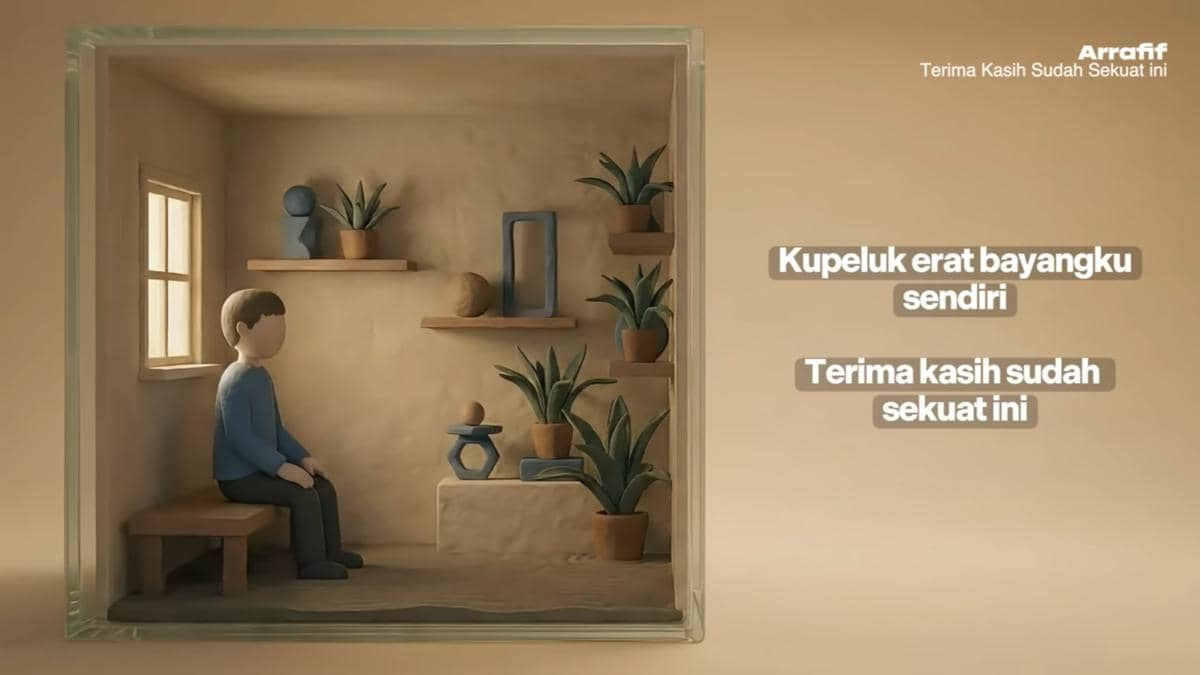 cuplikan video lirik "Terima Kasih Sudah Sekuat Ini"