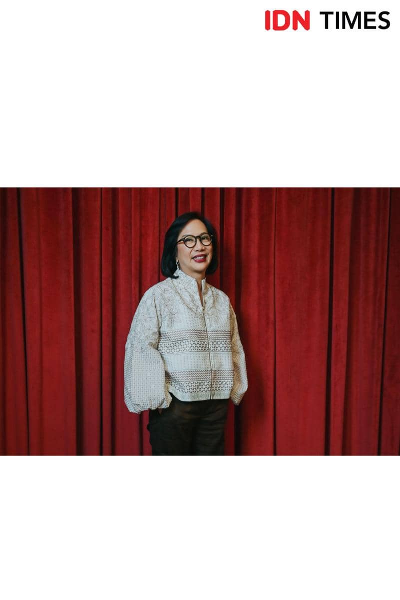 Potret Neneng Goenadi hadir di Indonesia Summit 2026. (IDN Times/Herka Yanis)