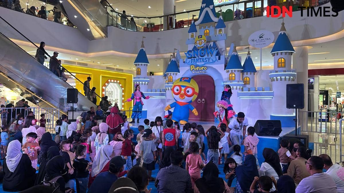 Libur Sekolah di Tangerang, Yuk Main Salju Bareng Pororo!