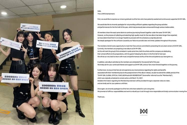 Comeback Oh My Girl Tahun Ini Ditunda, Kenapa?