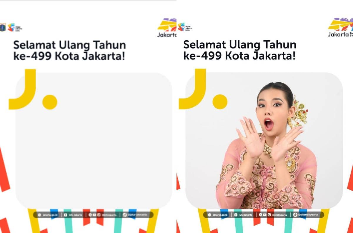 Kumpulan Link Twibbon HUT Jakarta ke-499, Pakai Sekarang!