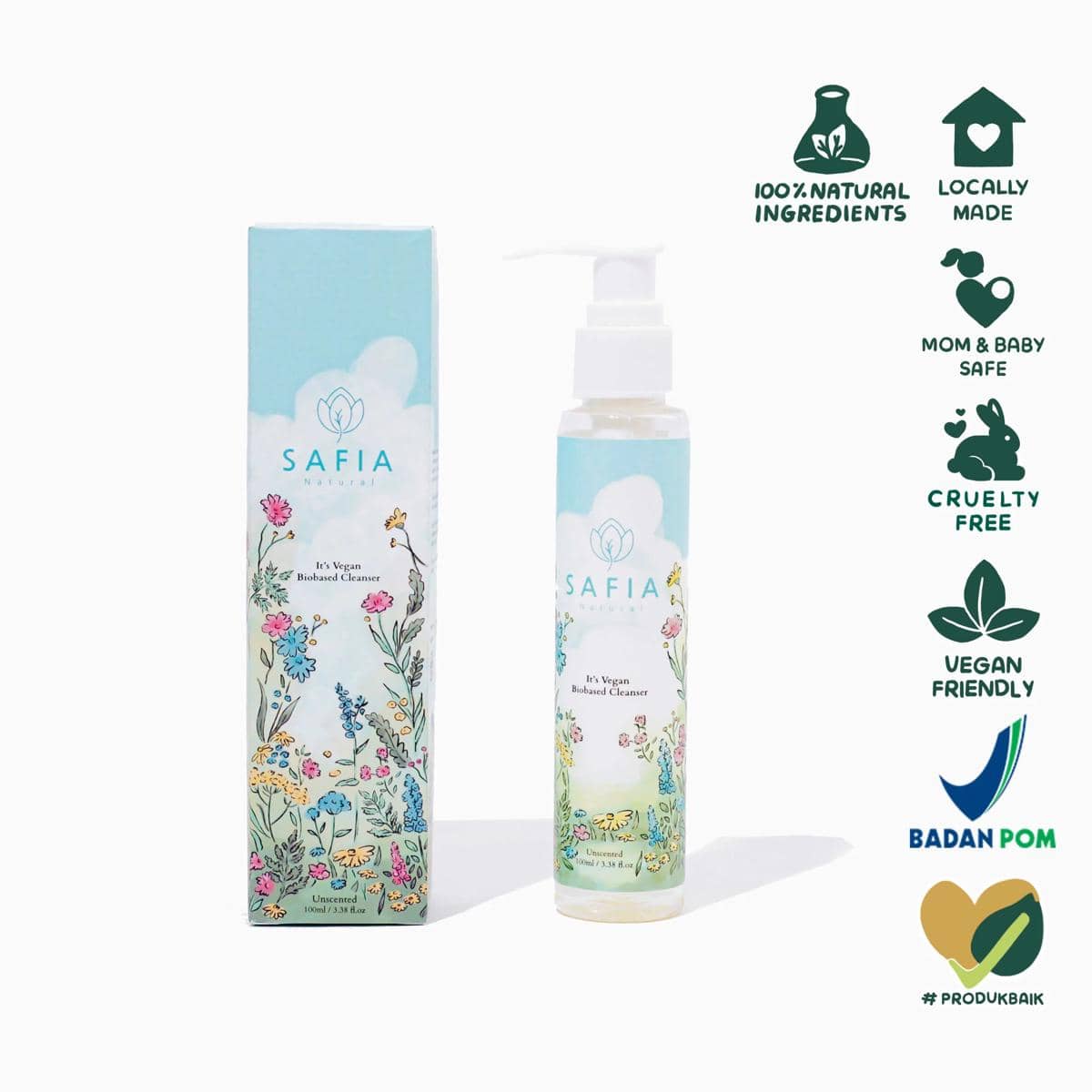 SAFIA NATURAL It's Vegan Biobased Cleanser