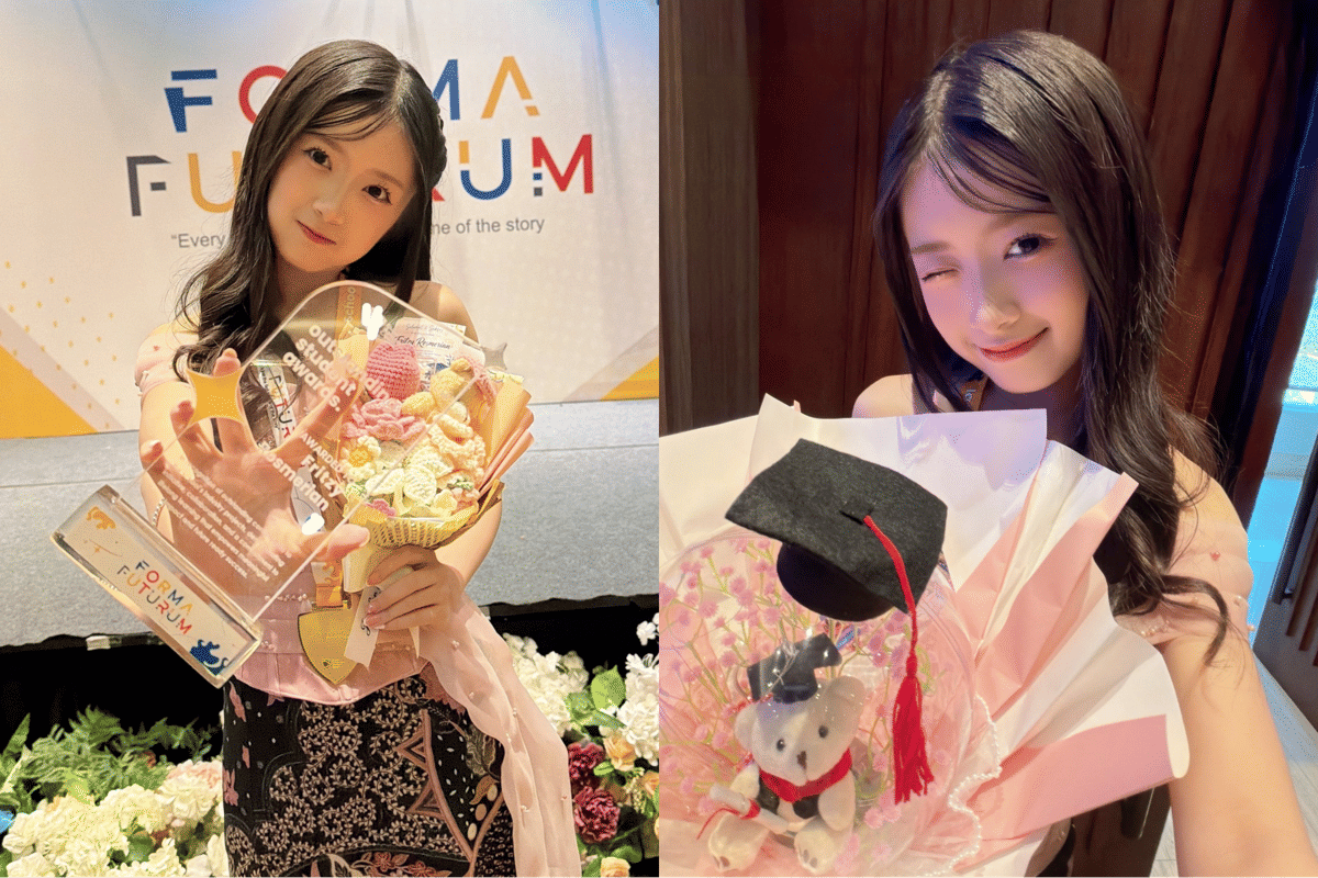 7 Potret Fritzy JKT48 Lulus dari SMK DKV, OTW Jadi Mahasiswa?
