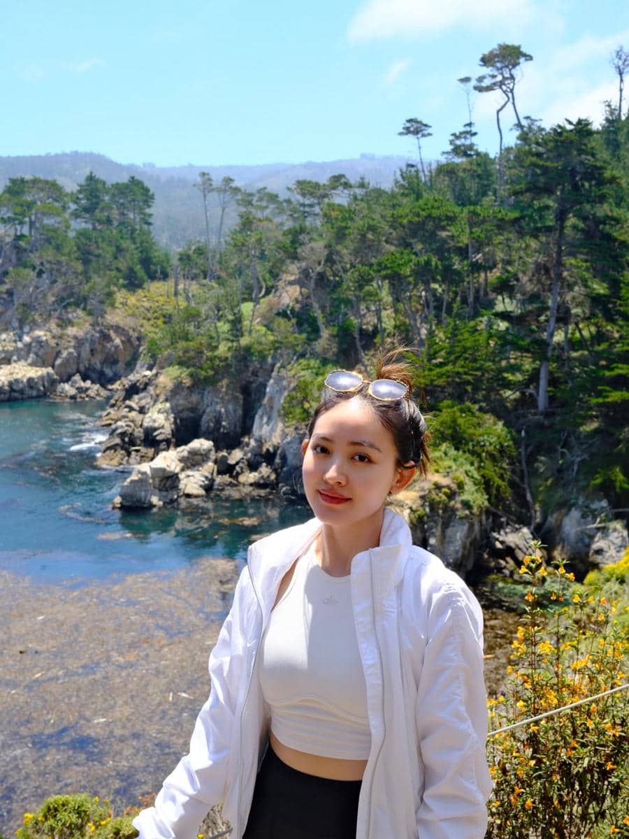 Natasha Wilona mengunjungi cagar alam Point Lobos