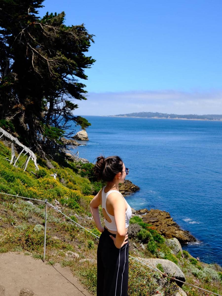 Natasha Wilona mengunjungi cagar alam Point Lobos