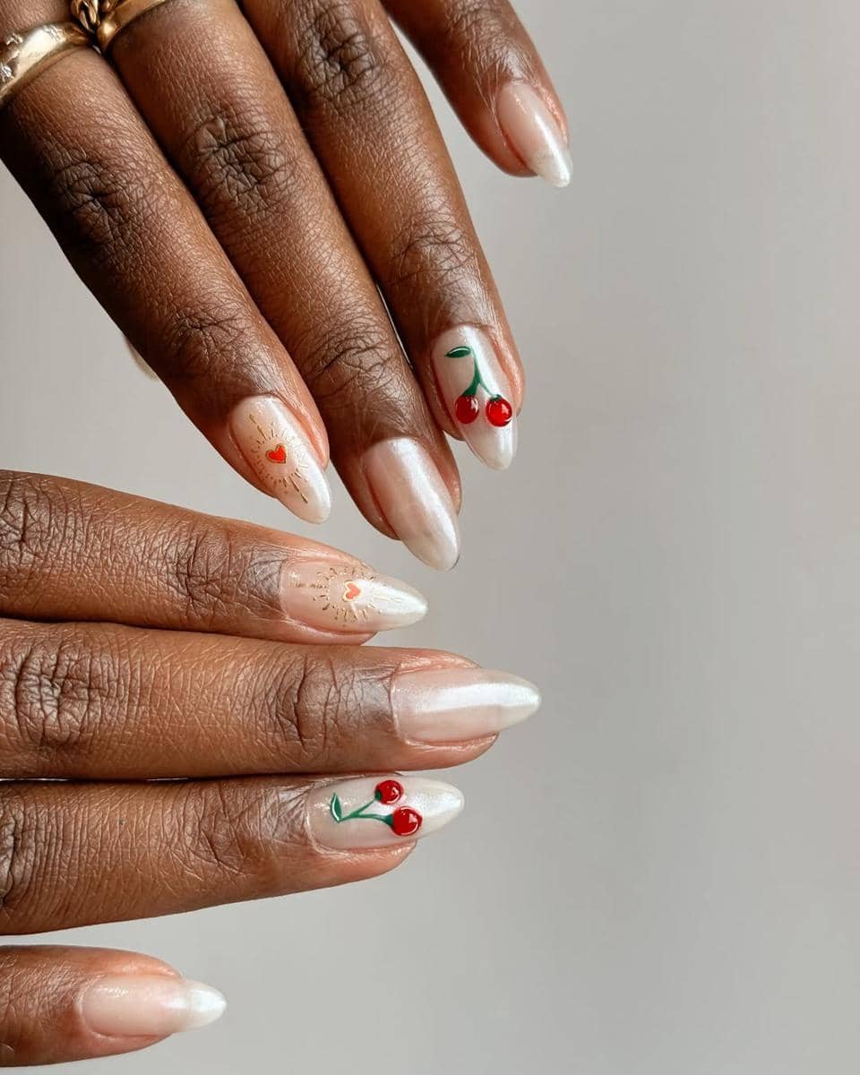 referensi chiffon nails