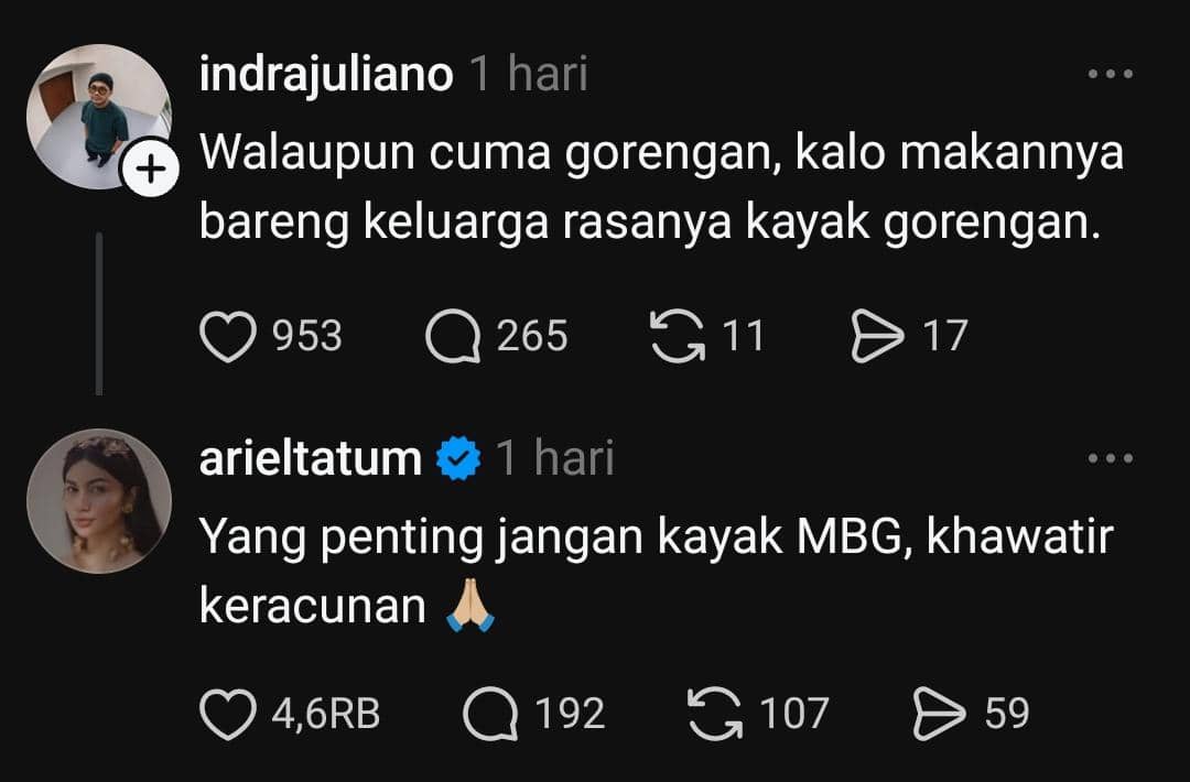 8 Unggahan Ariel Tatum Soal Politik yang Viral di Threads
