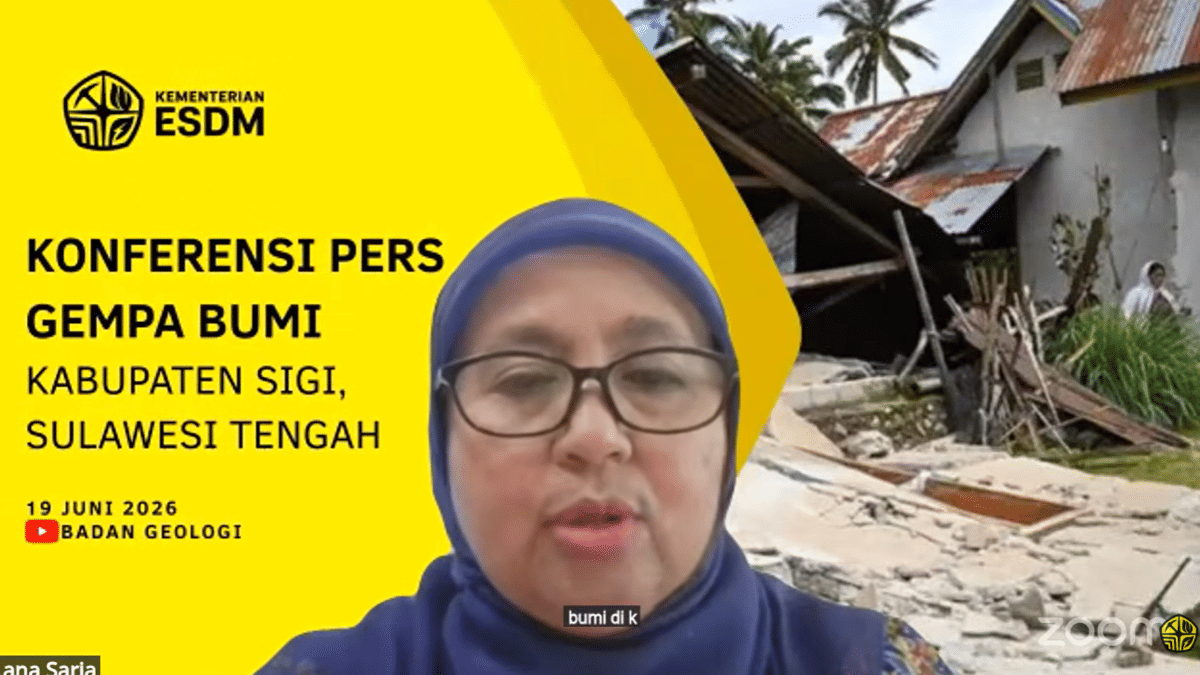 Plt. Kepala Badan Geologi Kementerian ESDM Lana Saria. (Dok. YouTube/Badan Geologi)