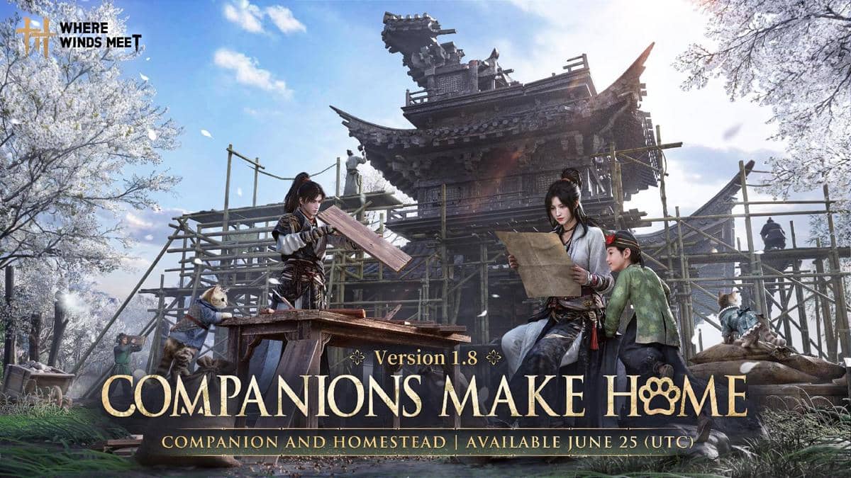 Where Winds Meet 1.8 Bawa Rumah dan Pet di Qinghe 25 Juni!