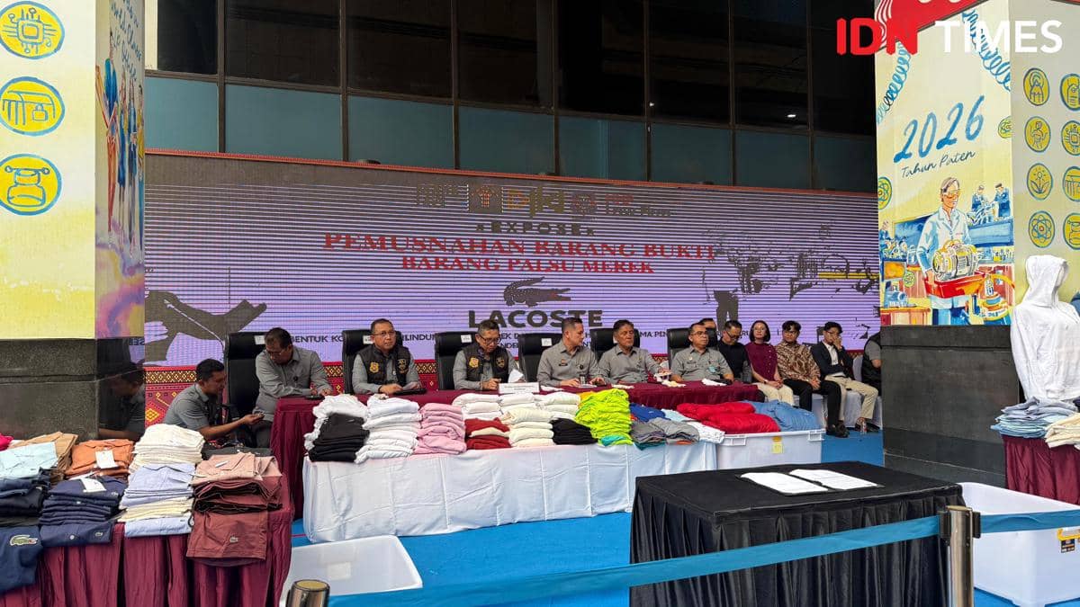 Daftar Barang Lacoste Palsu yang Dimusnahkan DJKI