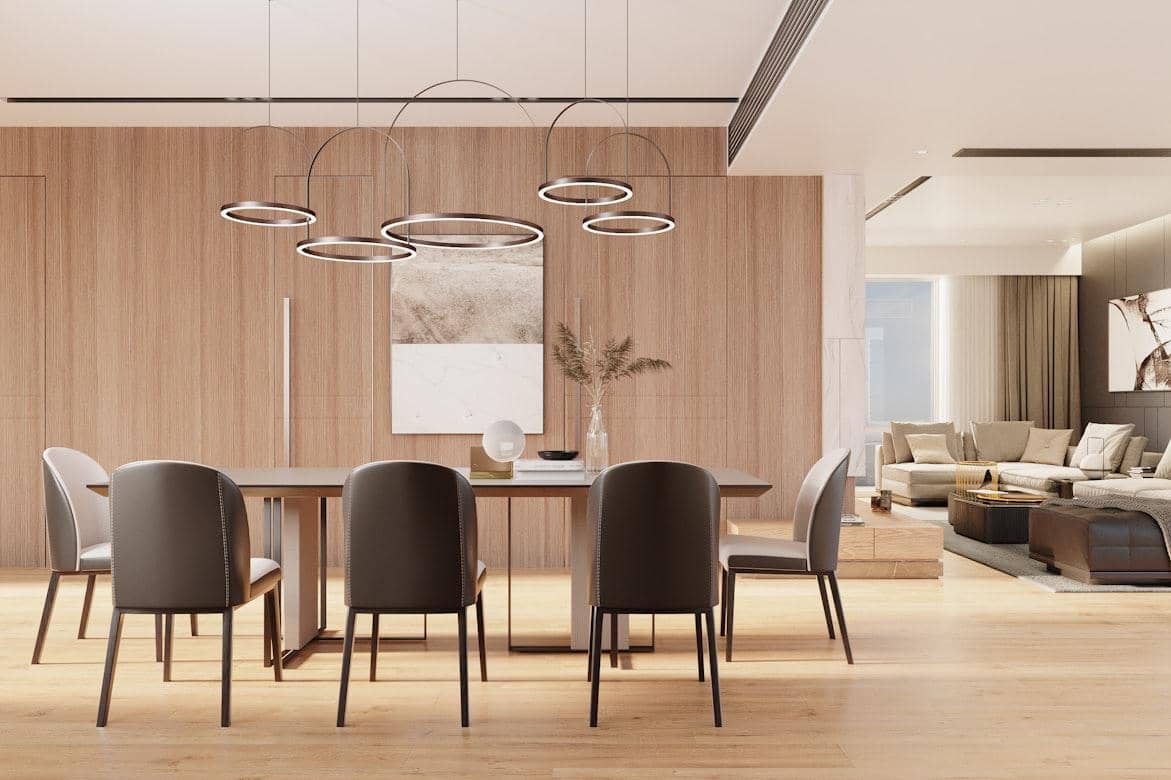 https://unsplash.com/id/foto/ruang-makan-modern-dengan-dinding-kayu-dan-furnitur-kontemporer-u7apeDIhIaI