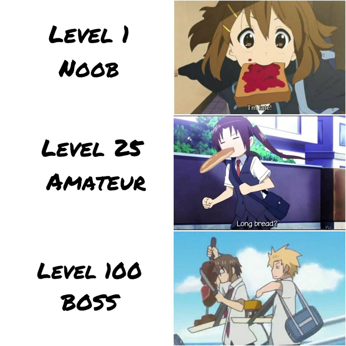 meme anime tentang terlambat masuk kelas