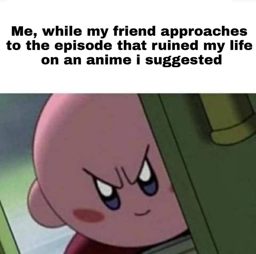 meme anime tentang penderitaan