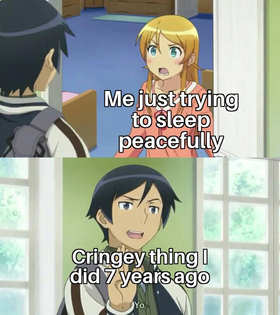 meme anime tentang ketiduran