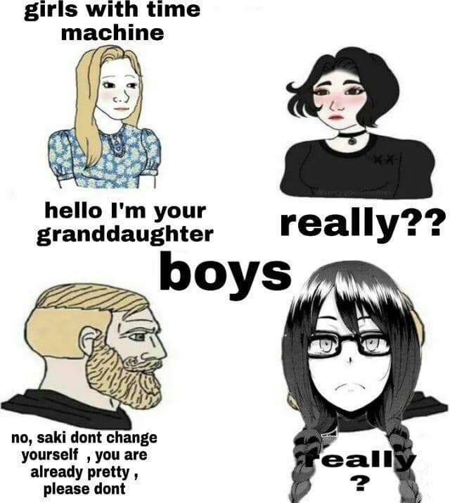 meme anime tentang penderitaan