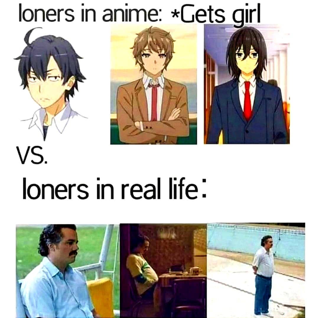 meme anime tentang penderitaan