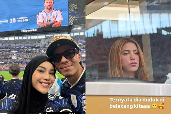 Potret Atta-Aurel Nonton Argentina di Piala Dunia 2026, Dekat Shakira!