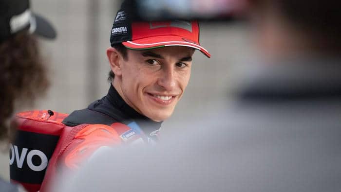 Marc Marquez dalam konferensi pers