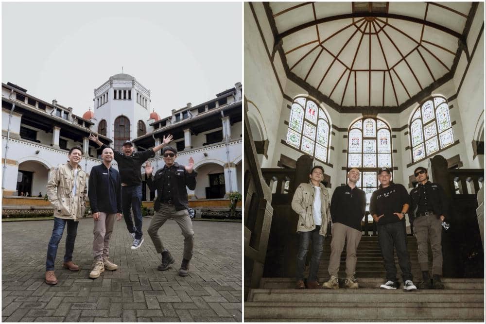 10 Potret The Dudas-1 Mengunjungi Lawang Sewu di Semarang