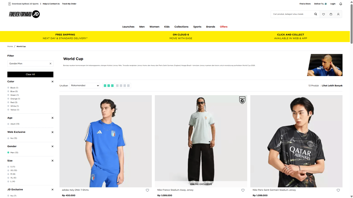 toko resmi yang jual jersey Piala Dunia 2026