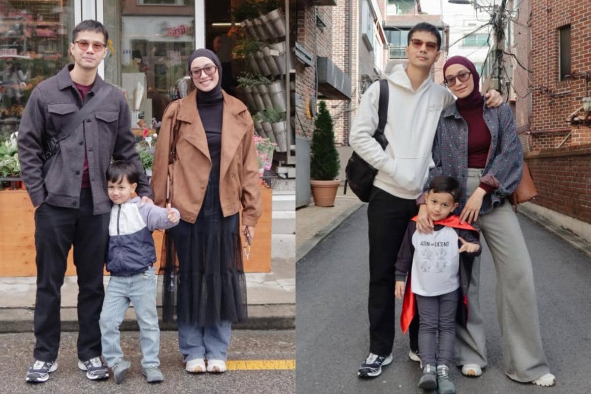 7 Ide OOTD Traveling Family ala Mega Iskanti, Kompak dan Stylish!